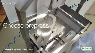 Pressing cheese automated draining prepress and press  POS [upl. by Alfonse]