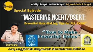 Make Notes Like a ProCRACK EXAM  Master the Art of NCERTDSERT NoteMakingquotUseful for All exam [upl. by Atterehs]