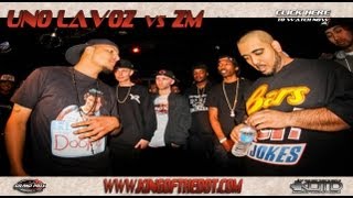 KOTD  Rap Battle  Uno Lavoz vs ZM  GP2012 R1 [upl. by Ohnuj47]