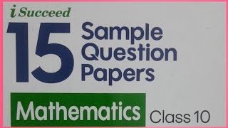 Class 10th maths  Standards  Sample Paper [upl. by Esnohpla]