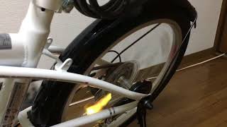 ダイソー 自転車バルブ用フラッシュライト [upl. by Orin]