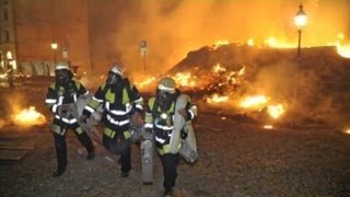 Fliegerbombe in München Schwabing explodiert Bilder der Feuerwehr [upl. by Ylrad425]