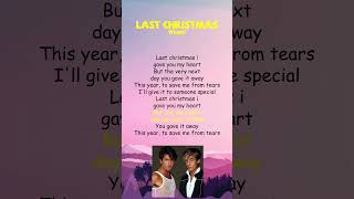 Wham  Last Christmas Lyrics shorts [upl. by Bernadette]