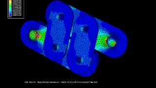 FEM Simulation of 2250 kN friction damper [upl. by Okia728]