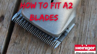 How to fit Heiniger A2 Blades [upl. by Normalie]