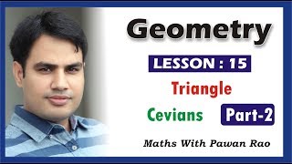 Cevians of Triangles in Hindi amp English  Problems amp Solutions for SSC  Lesson  15  Part 2 [upl. by Aiyekal678]