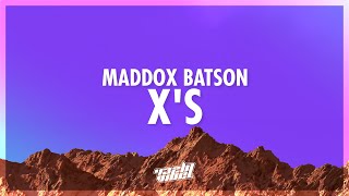 Maddox Batson  Xs Lyrics  dancing with these xs on our hands 432Hz [upl. by Cirdor]