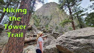 HIKING the TOWER TRAIL at DEVILS TOWER NATIONAL MONUMENT WYOMING [upl. by Rusel194]