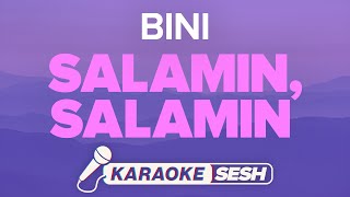 BINI  Salamin Salamin Karaoke [upl. by Aelegna]