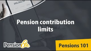 Pension contribution limits  Pensions 101 [upl. by Marchall]