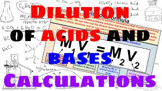 Dilution of Acids and Bases Calculations  Explained [upl. by Taryne]