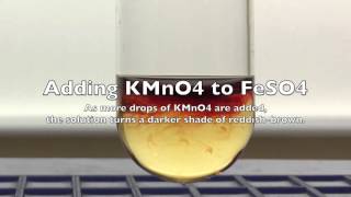 Oxidation of IronII to IronIII Using Potassium ManganateVII [upl. by Aicatsan]