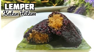 Beda rasanya Enak banget kue lemper ketan item ini  Tips masak ketan item cepat dan tanpa rendam [upl. by Crystal]