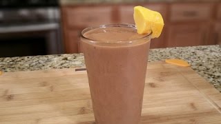 Chocolate Mango Smoothie with Chia Seeds  Summer Drinks [upl. by Roselia]