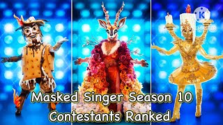 Masked Singer Season 10  All Contestants Ranked [upl. by Hsenid397]