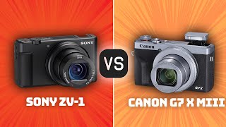 Sony ZV1 vs Canon G7 X Mark III Which Camera Is Better With Ratings amp Sample Footage [upl. by Aillicec501]