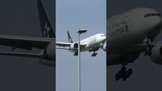 United Airlines “Star Alliance” livery landing at Heathrow [upl. by Midan]