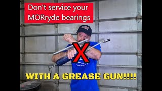 Dont Service your MORryde bearings with a GREASE GUN [upl. by Nohs444]