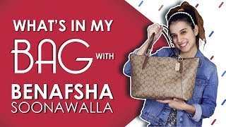 What’s In My Bag With Benafsha Soonawalla  Bag Secrets Revealed  Exclusive [upl. by Retsub208]