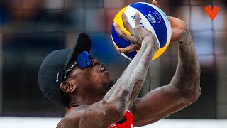 Most UNPREDICTABLE Back Sets 🤯  Beach Volleyball World [upl. by Hterrag831]