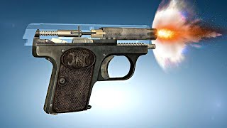 3D Animation How the FN 1906 Pocket Pistol worked [upl. by Eveam5]