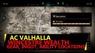 Wincestre Wealth AC Valhalla Locations  Gear Ingot amp Ability in Winchester [upl. by Yelsiap312]