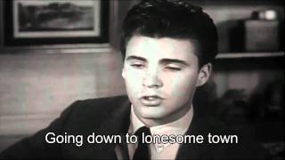 Ricky Nelson Lonesome Town Karaoke HD No Vocal [upl. by Ydnas840]