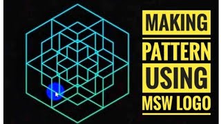 How to make a Pattern in MSW LogoMSW LOGO command for PatternMSW logo command for class 4 amp 5 [upl. by Happy]