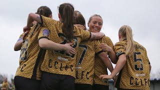 HIGHLIGHTS  Hashtag United Women vs Cardiff City Ladies [upl. by Aunson]