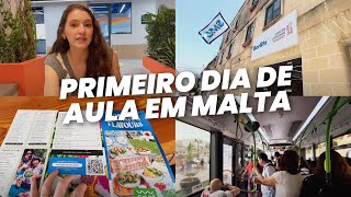 COMO FOI O PRIMEIRO DIA DE INTERCÂMBIO EM MALTA Impressões da escola preços do mercado e mais [upl. by Jacoby]