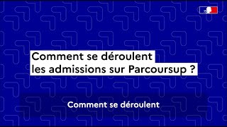 Parcoursup 2024  comment se déroule la phase d’admission [upl. by Lily817]