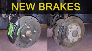 New brakes on my Mazda 323F GT BG [upl. by Aicak198]