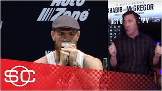 McGregor vs Khabib press conference was worst job I’ve ever seen Conor do  Chael Sonnen  UFC 229 [upl. by Tnarb]