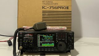 Icom IC756 Pro 2 HF50Mc 100W Open Duzbuk [upl. by Aihsakal]