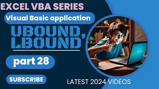 Mastering VBA Part 28  Ubound Lbound In VBA  In Hindi ubound Lbound excelvbatutorial [upl. by Gaal262]