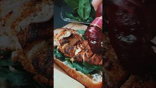 Delicious chicken sandwich with onion marmalade food cookingchannel CookingLily sandwich [upl. by Telfore]