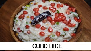 Curd Rice Recipe  South Indian Style Curd Rice [upl. by Chinua]