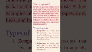 Parasite definition biology types of parasite biology botany shorts [upl. by Faux103]