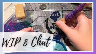 WIP and Chat  My 4th diamond painting anniversary how the craft has impacted me and birthdays [upl. by Nonnahs25]