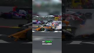 Fernando Alonsos Shocking Crash A Close Call f1shorts f1crash f1 fernandoalonso [upl. by Akirahc114]