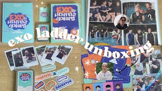 EXO LADDER SEASON 4 MD UNBOXING EXO LADDER BEHIND PACKAGE TIN CASE LADDER BOARD GAMEM [upl. by Merissa]