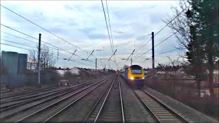 Nottingham to London St Pancras Drivers Eye View  Class 43 HST [upl. by Nerej]