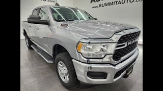 2022 RAM 2500 BIG HORN CREW SHORT 64L HEMI BILLET SILVER 4K WALKAROUND 14886Z [upl. by Kelila]