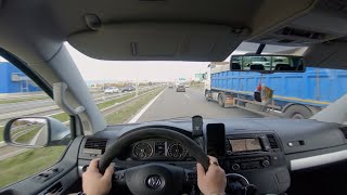 Volkswagen Multivan T51 132kw DSG l POV Drive amp Review [upl. by Ahsiekrats]