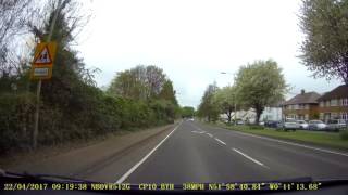 Letchworth Gate Roundabout Over A1M Towards Baldock [upl. by Ellednahc975]