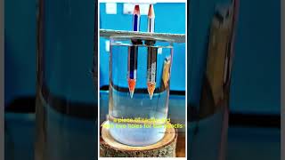 Electrolysis of water ytshorts subscribers experiment [upl. by Dodge]