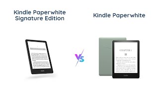 Kindle Paperwhite Signature Edition vs Kindle Paperwhite Comparison [upl. by Solorac]