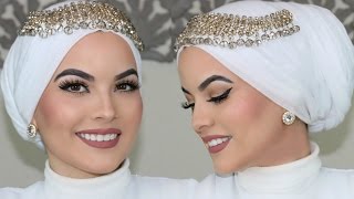 WEDDING HIJAB TUTORIAL UPDATED [upl. by Ydde252]