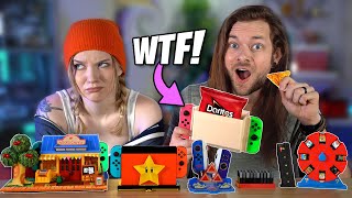 My Wife  amp I Buy WEIRD Nintendo Switch Accessories [upl. by Noyahs882]