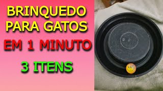 Como fazer um brinquedo para Gatos em 1 minuto [upl. by Aciraa153]